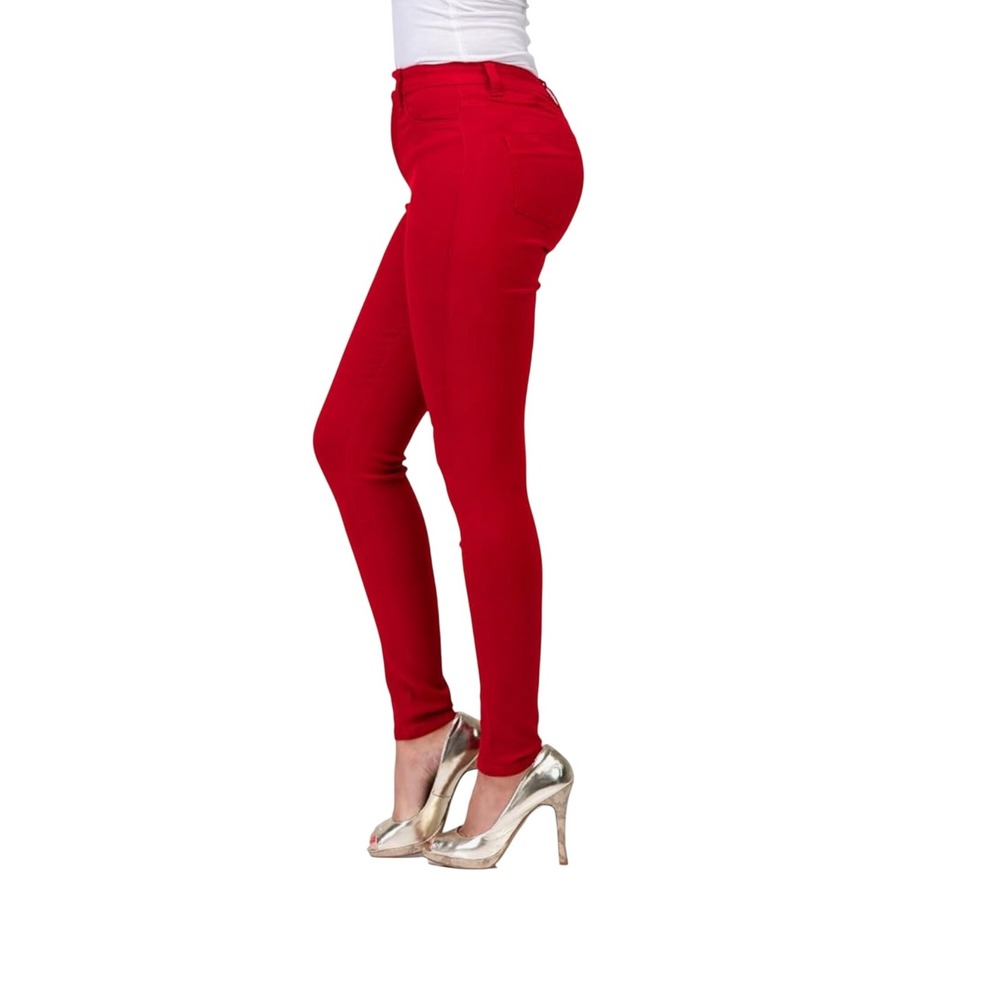 Lover Brand Fashion Red High Waist Skinny Jeans Women's Size M - Picture 2 of 5